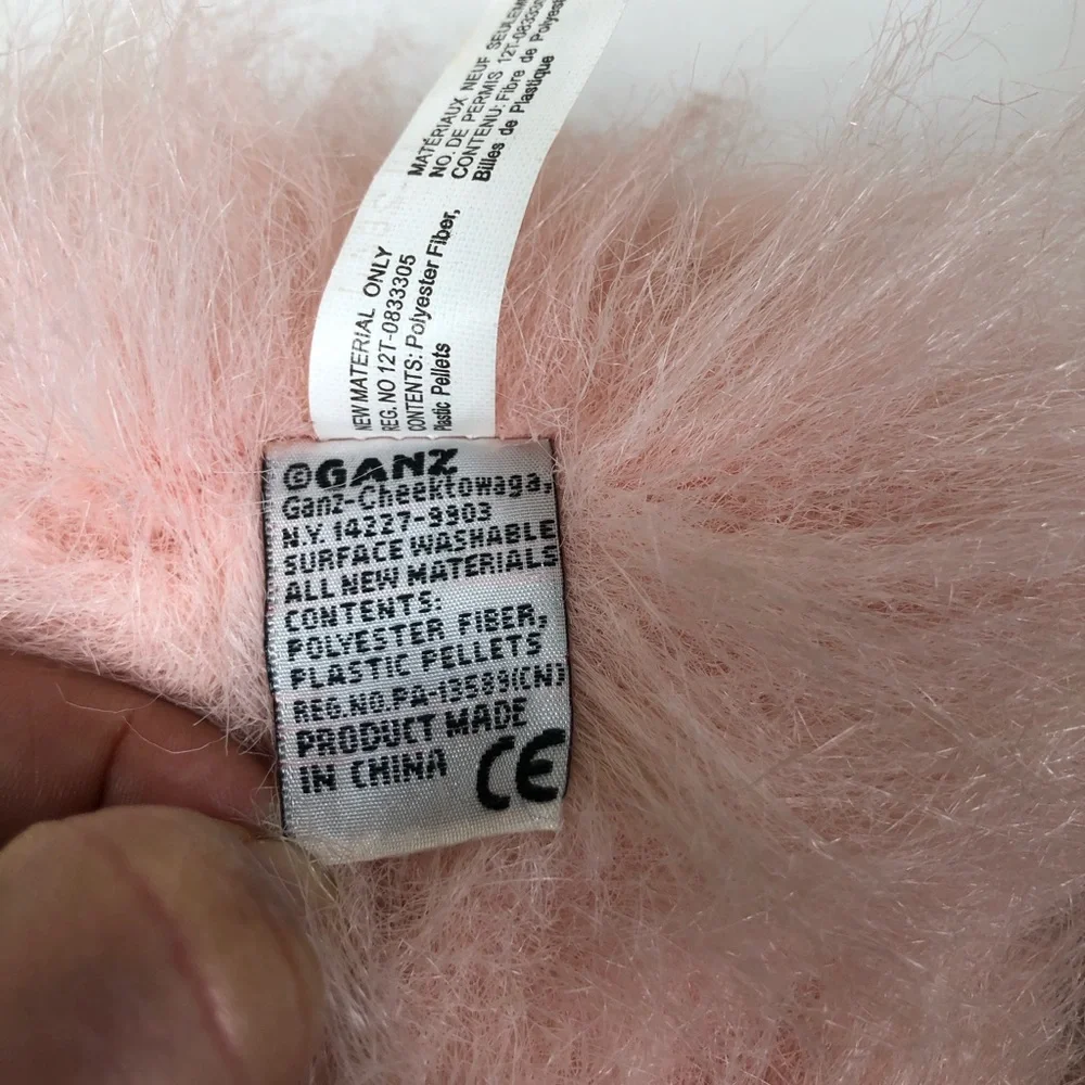 Ganz‎ Glamorous Gorilla Plush Pink Stuffed Animal Toy 9